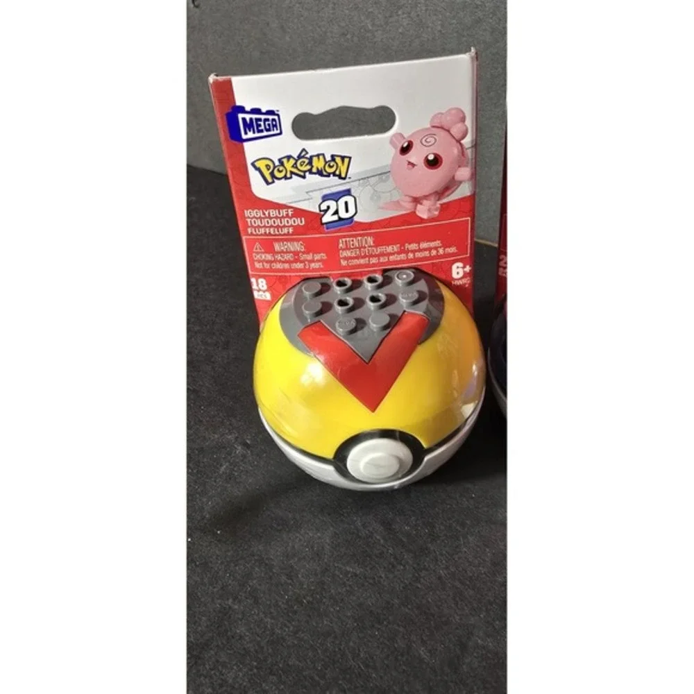 Mega Pokémon Building Set, Lot Of 4, Teddiursa,Fidough,Chespin Iggybluff Ser. 20